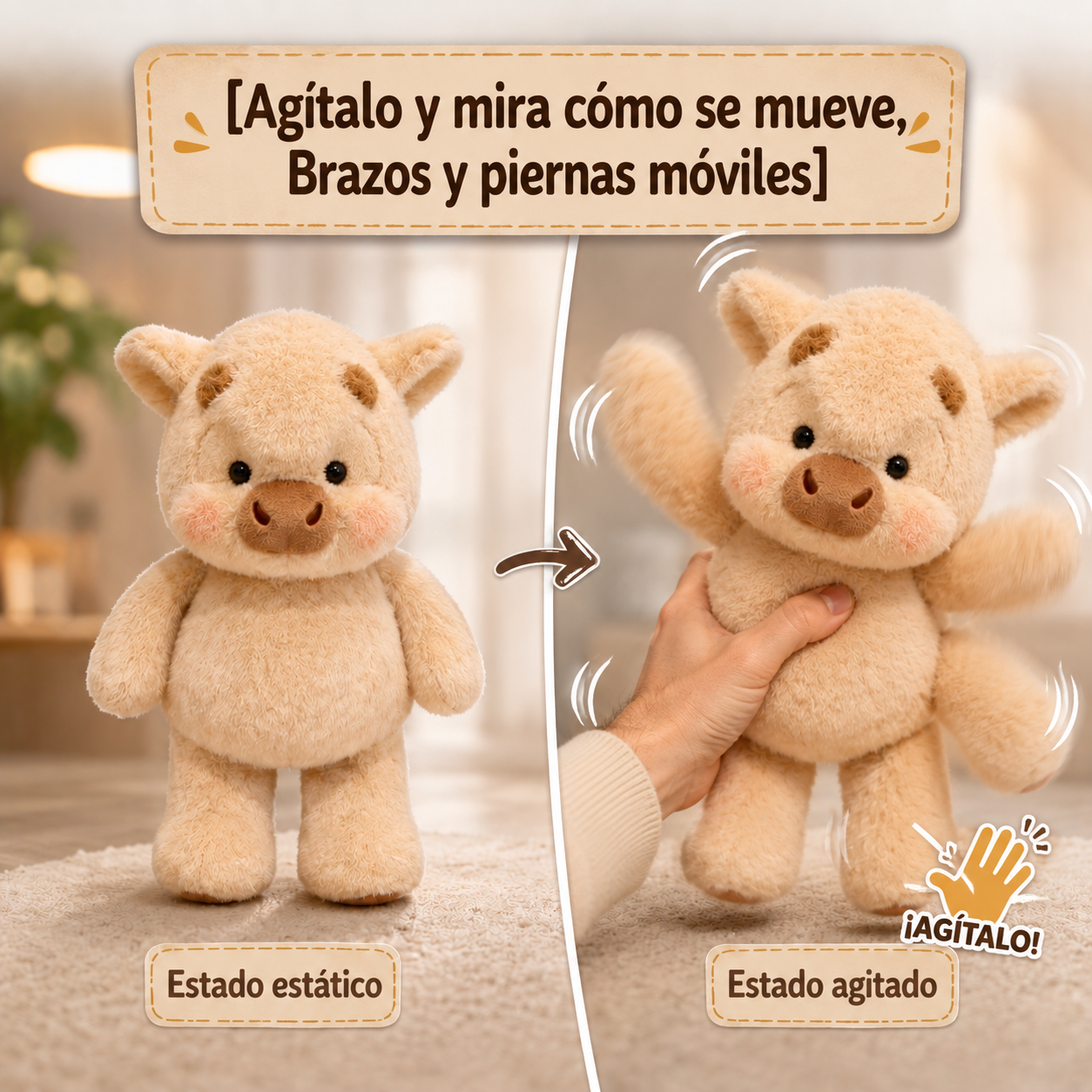 GoGo Peluche Muévelo. Obsérvalo. Sonríe.